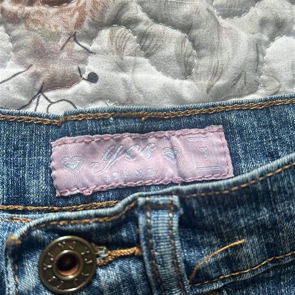 Y2K Denim Jacket & Skirt Set Studded Embroidered 2-Piece Outfit Girls Size 7 - Picture 8 of 8